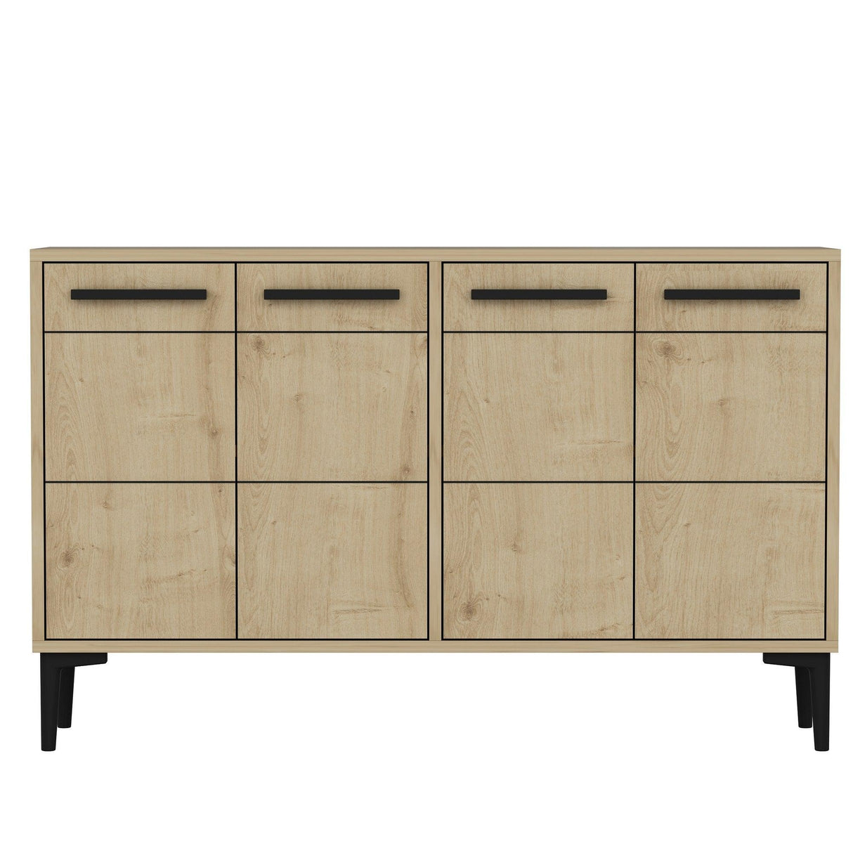 Comoda TV Stria - Sapphire Oak, Stejar, 75x30x120 cm