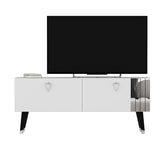 Comoda TV Tarab - White, Alb, 50x30x120 cm