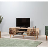 COMODA TV Truva -  TV Stand 14, Stejar Sonoma, 50x40x140 cm