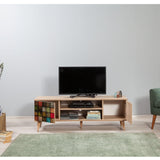 COMODA TV Truva -  TV Stand 15, Stejar Sonoma, 50x40x140 cm