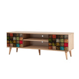 COMODA TV Truva -  TV Stand 15, Stejar Sonoma, 50x40x140 cm