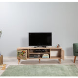 COMODA TV Truva -  TV Stand 17, Stejar Sonoma, 50x40x140 cm