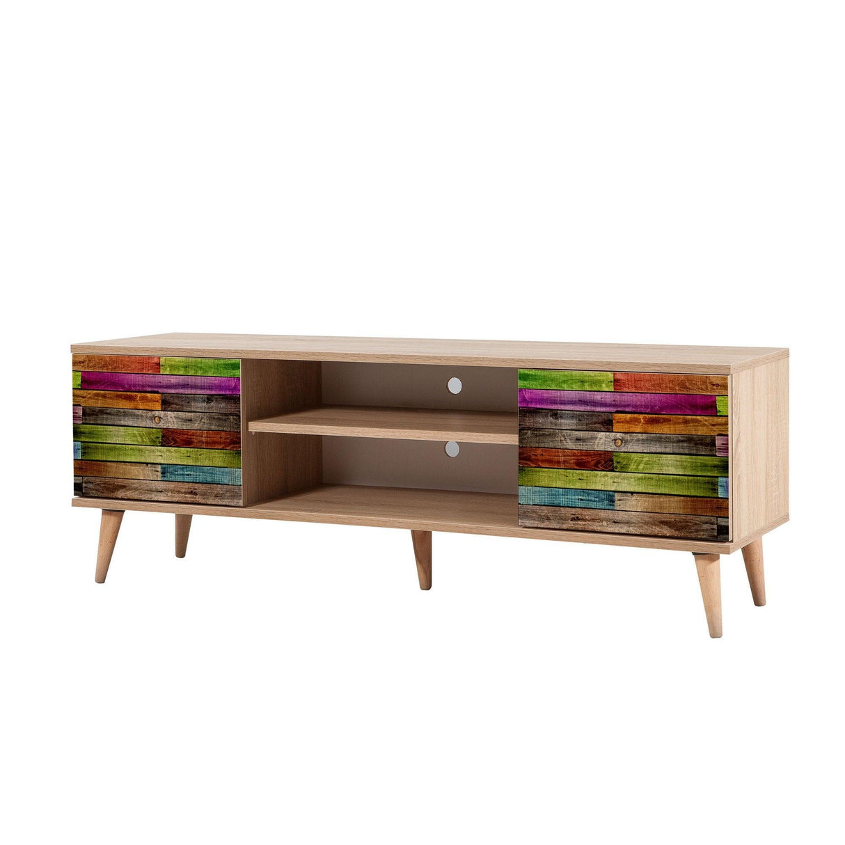 COMODA TV Truva -  TV Stand 3, Stejar Sonoma, 50x40x140 cm