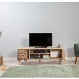 COMODA TV Truva -  TV Stand 7, Stejar Sonoma, 50x40x140 cm