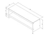 Comoda TV TV300, Nuc, 40x45x140 cm