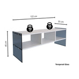 Comoda TV TV401, Alb, 35x45x120 cm