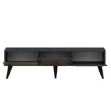 Comoda TV Veas - Anthracite, Walnut, Gri, 43x30x150 cm