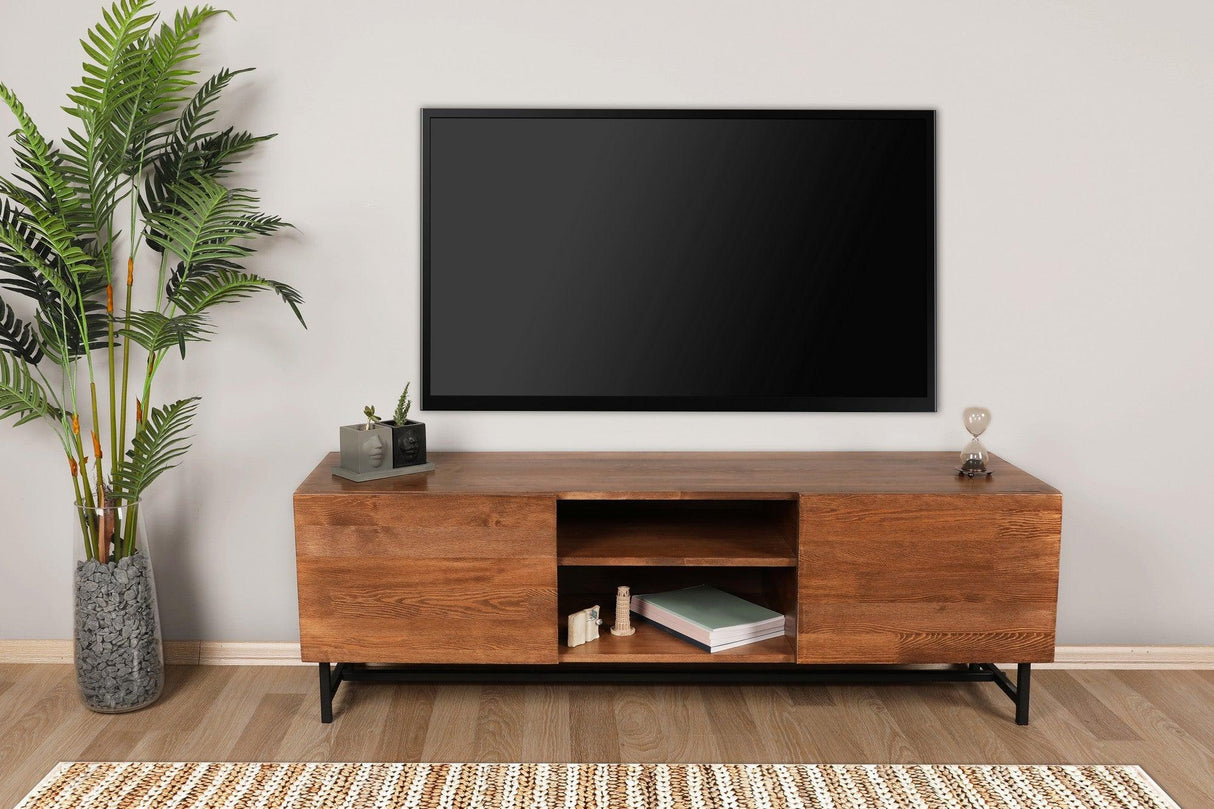 COMODA TV Wood - Walnut, Nuc, 41x50x150 cm