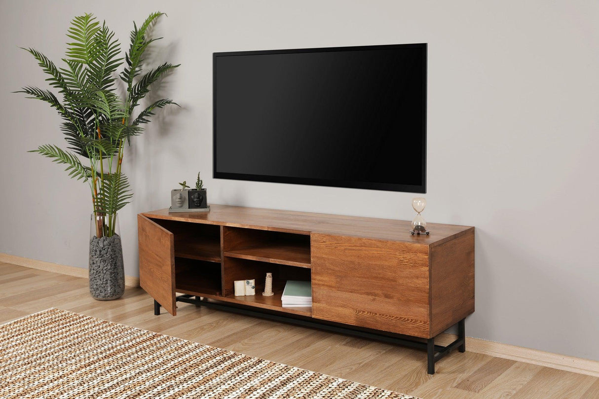 COMODA TV Wood - Walnut, Nuc, 41x50x150 cm