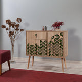 Comoda Verybox - Dresser 2, Stejar Sonoma, 90x40x90 cm