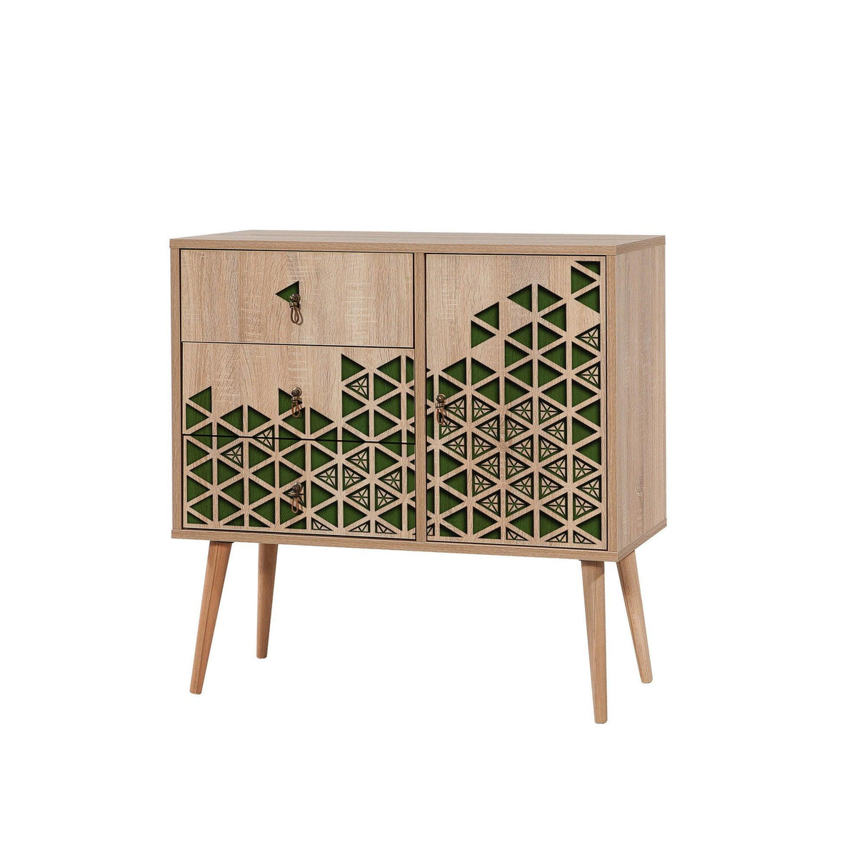 Comoda Verybox - Dresser 2, Stejar Sonoma, 90x40x90 cm