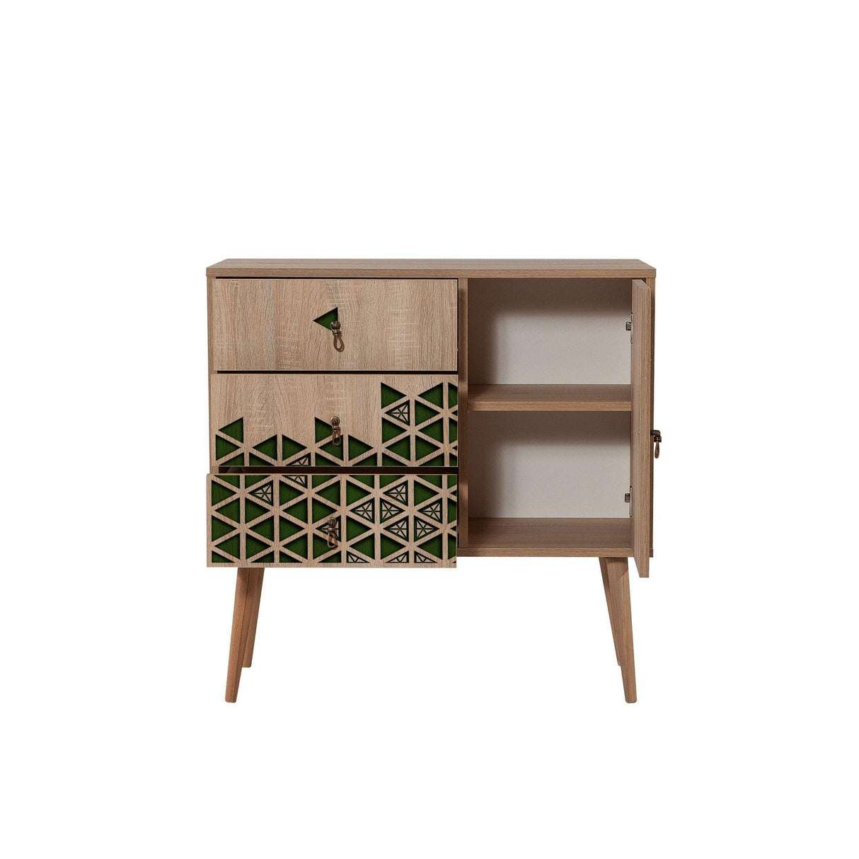 Comoda Verybox - Dresser 2, Stejar Sonoma, 90x40x90 cm