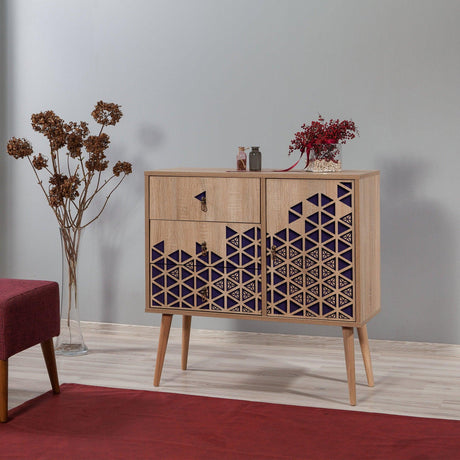 Comoda Verybox - Dresser 4, Sonoma, 90x40x90 cm