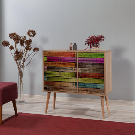 Comoda Verybox - Dresser 9, Sonoma, 90x40x90 cm