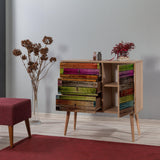 Comoda Verybox - Dresser 9, Sonoma, 90x40x90 cm