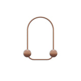 Cuier de hol metalic Metal Wall Hook Honey 4, Cupru, 25x7 cm