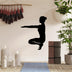 Decoratiune de perete Metal Yoga 16, Negru, 43x55 cm