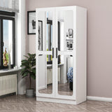 Dulap Haine Kale Chain Mirror - 190, Alb, 90x190x52 cm