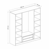 Dulap Haine Kale Plus - 7794, Stejar, 180x210x52 cm