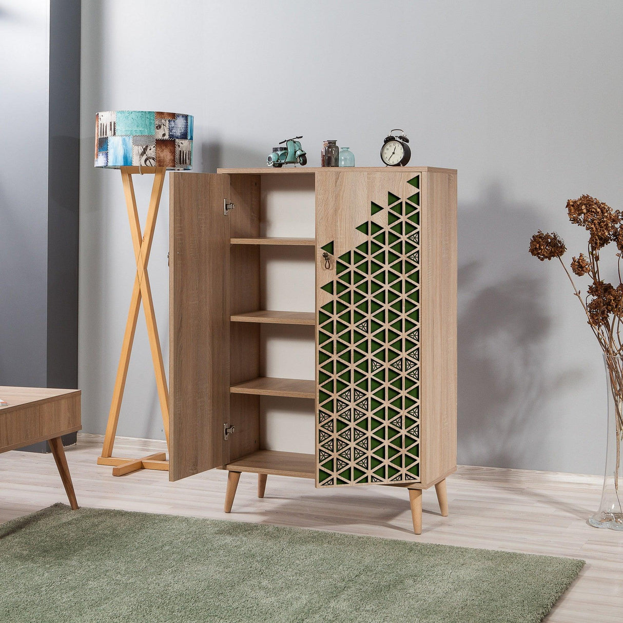 DULAP MULTIFUNCTIONAL Multibox -Multi Purpose Cabinet 2, Stejar Sonoma, 127x36x80 cm