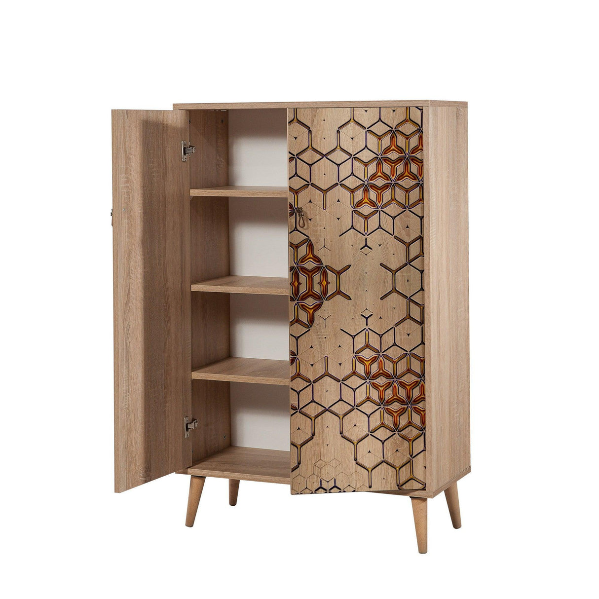 DULAP MULTIFUNCTIONAL Multibox -Multi Purpose Cabinet 9, Stejar Sonoma, 127x36x80 cm