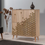 DULAP MULTIFUNCTIONAL MULTİLÜX-120 Multi Purpose Cabinet 1, Stejar Sonoma, 111x36x95 cm