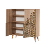 DULAP MULTIFUNCTIONAL MULTİLÜX-120 Multi Purpose Cabinet 1, Stejar Sonoma, 111x36x95 cm