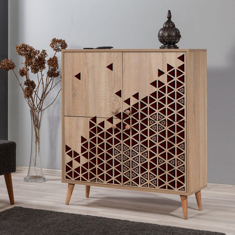 DULAP MULTIFUNCTIONAL MULTİLÜX-120 Multi Purpose Cabinet 3, Stejar Sonoma, 111x36x95 cm