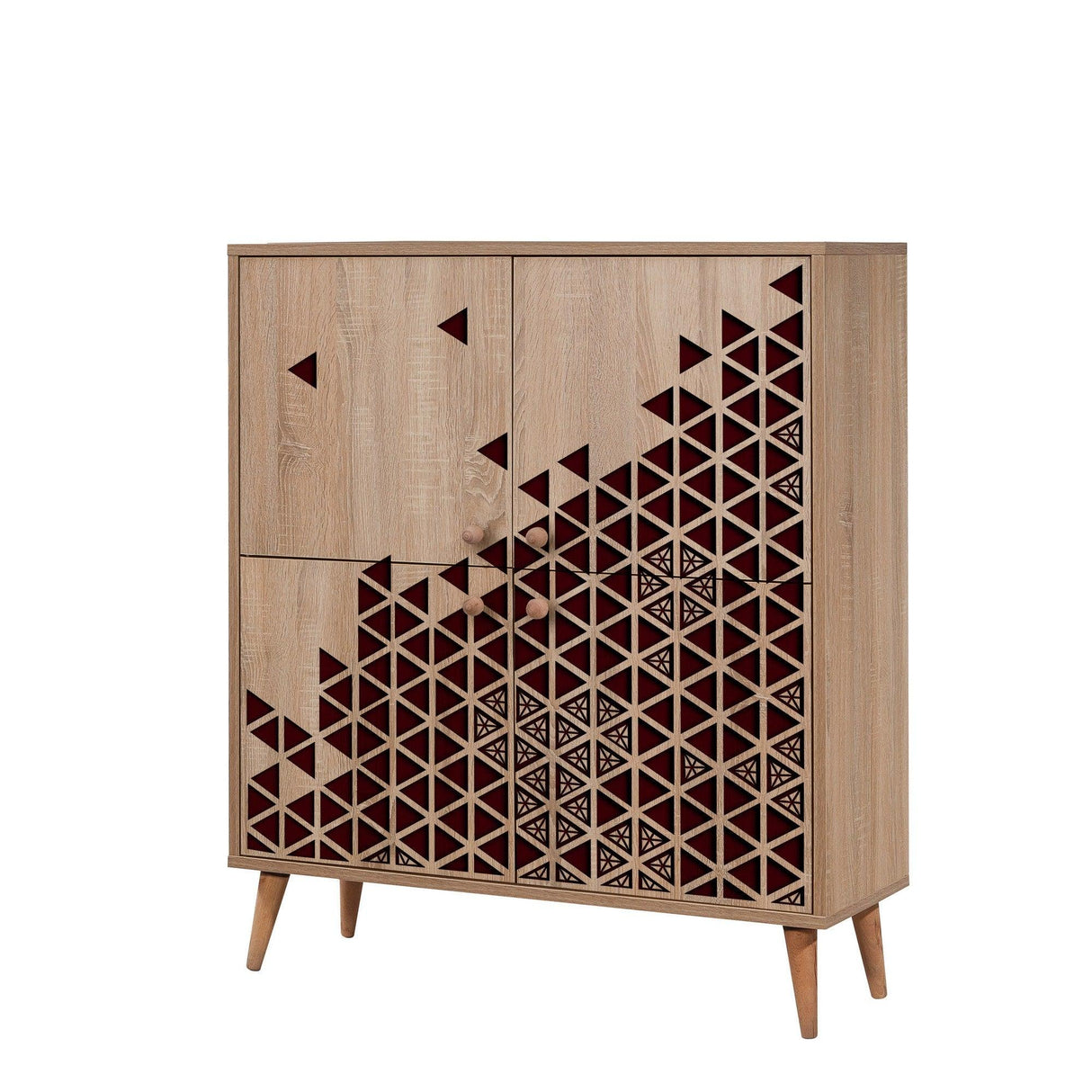 DULAP MULTIFUNCTIONAL MULTİLÜX-120 Multi Purpose Cabinet 3, Stejar Sonoma, 111x36x95 cm