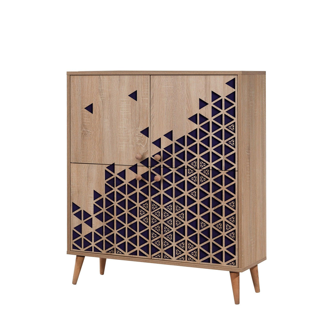 DULAP MULTIFUNCTIONAL MULTİLÜX-120 Multi Purpose Cabinet 4, Stejar Sonoma, 111x36x95 cm