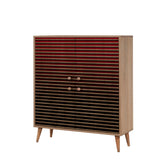 DULAP MULTIFUNCTIONAL MULTİLÜX-120 Multi Purpose Cabinet 7, Stejar Sonoma, 111x36x95 cm