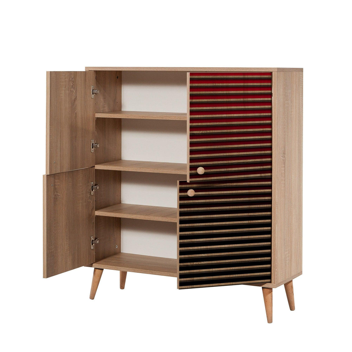 DULAP MULTIFUNCTIONAL MULTİLÜX-120 Multi Purpose Cabinet 7, Stejar Sonoma, 111x36x95 cm