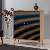 DULAP MULTIFUNCTIONAL MULTİLÜX-120 Multi Purpose Cabinet 8, Crem, 111x36x95 cm