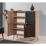 DULAP MULTIFUNCTIONAL MULTİLÜX-120 Multi Purpose Cabinet 8, Crem, 111x36x95 cm