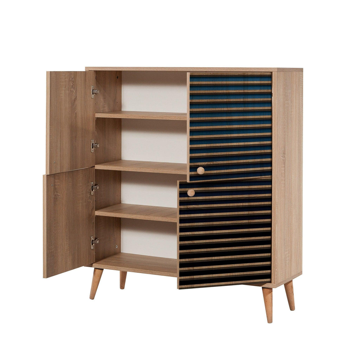 DULAP MULTIFUNCTIONAL MULTİLÜX-120 Multi Purpose Cabinet 8, Crem, 111x36x95 cm