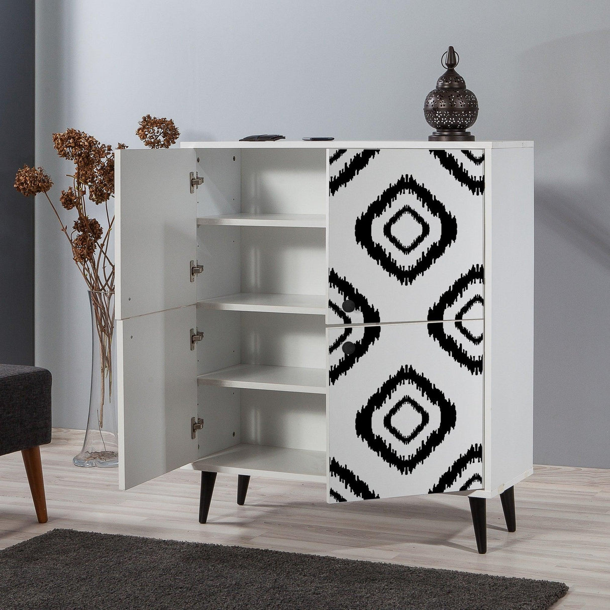 DULAP MULTIFUNCTIONAL Multilüx Multi Purpose Cabinet 2, Alb, 111x36x95 cm