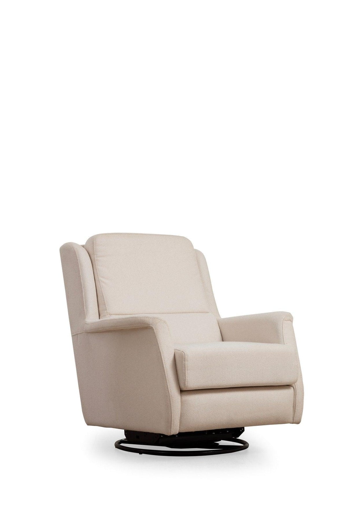 Fotoliu Rotativ Costor Wing Chair, Alb, 100 x 82 x 100 cm