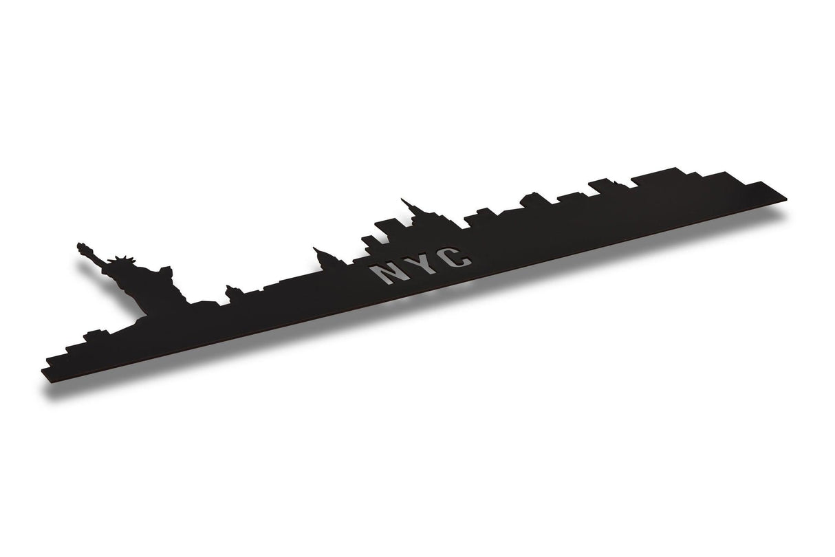 Iluminat decorativ LED NYC Skyline, Albastru, 80 x 24 cm