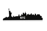 Iluminat decorativ LED NYC Skyline, Albastru, 80 x 24 cm