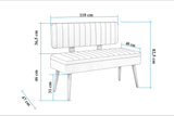 Taburet Banca Bucatarie Bench, 110 x 83 x 47 cm