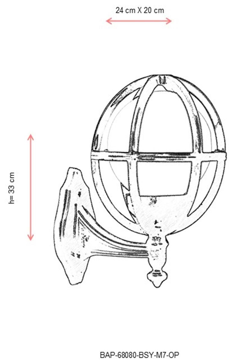 Lampă de perete de exterior BAP 6 Outdoor Wall Lamp, Negru, 24x33x20 cm