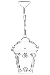 Lampă de perete de exterior BFE Outdoor Wall Lamp, Negru, 20x55x20 cm