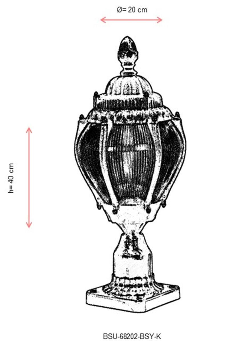 Lampă de perete de exterior BSU 101010  Outdoor Wall Lamp, Negru, 20x40x20 cm