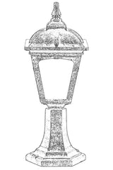 Lampă de perete de exterior BSU 20 Outdoor Wall Lamp, Maro, 20x50x20 cm