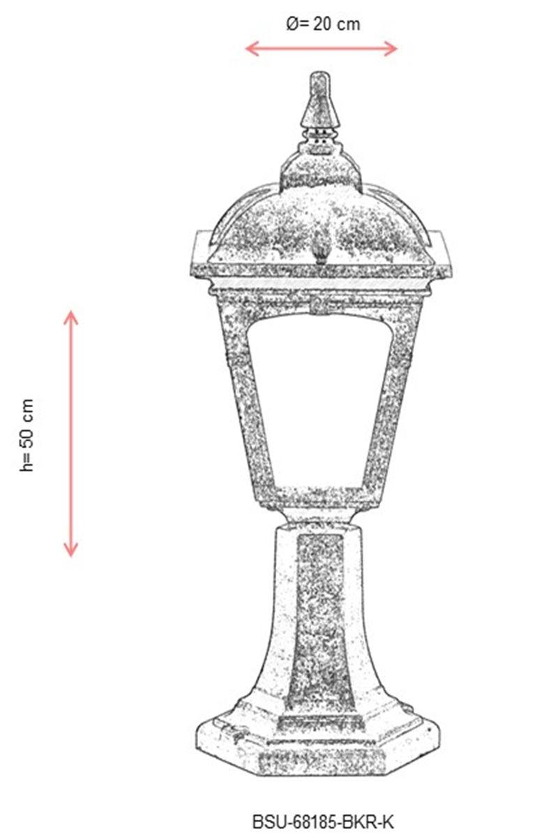 Lampă de perete de exterior BSU 20 Outdoor Wall Lamp, Maro, 20x50x20 cm