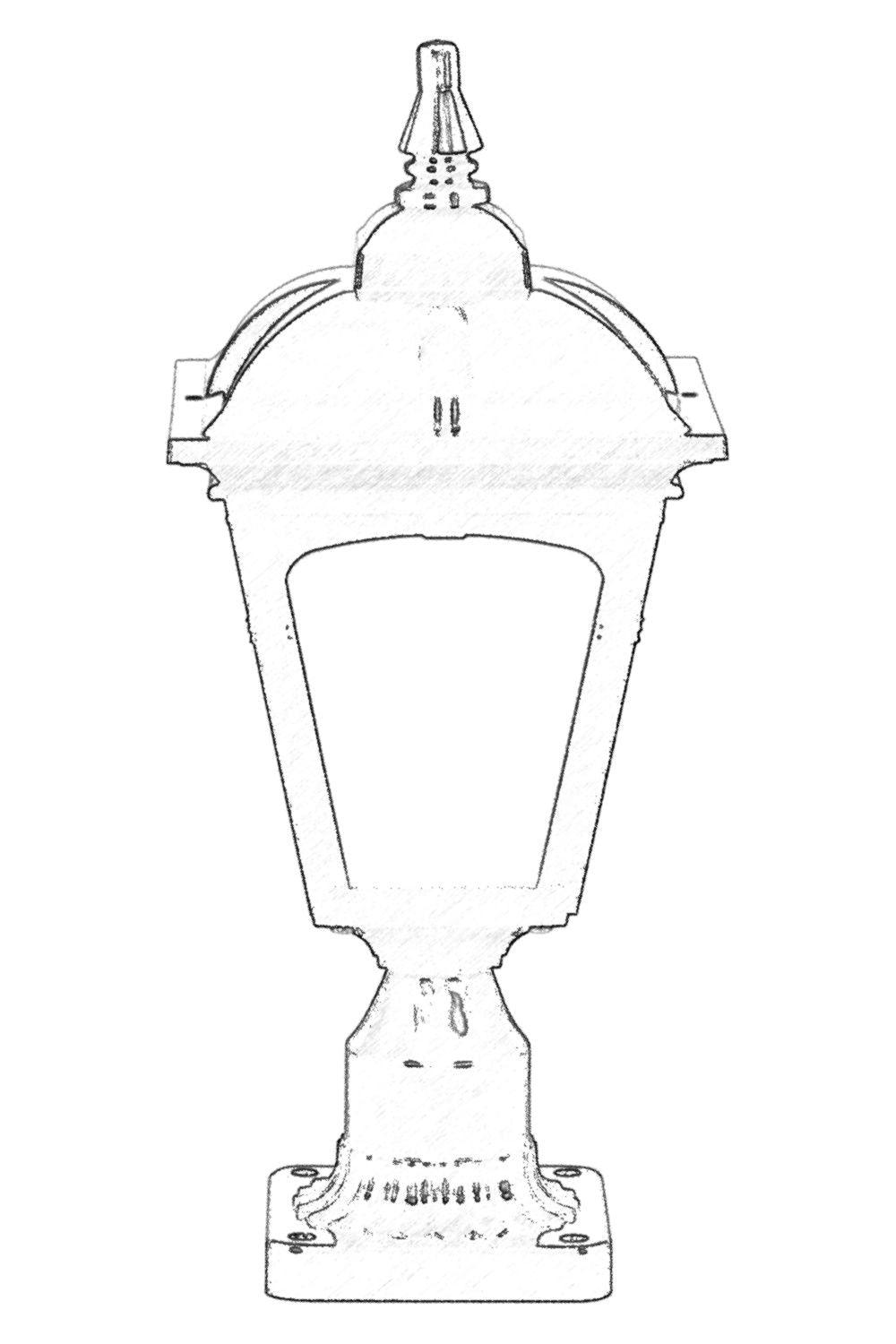 Lampă de perete de exterior BSU 22 Outdoor Wall Lamp, Negru, 20x45x20 cm