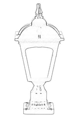 Lampă de perete de exterior BSU 22 Outdoor Wall Lamp, Negru, 20x45x20 cm