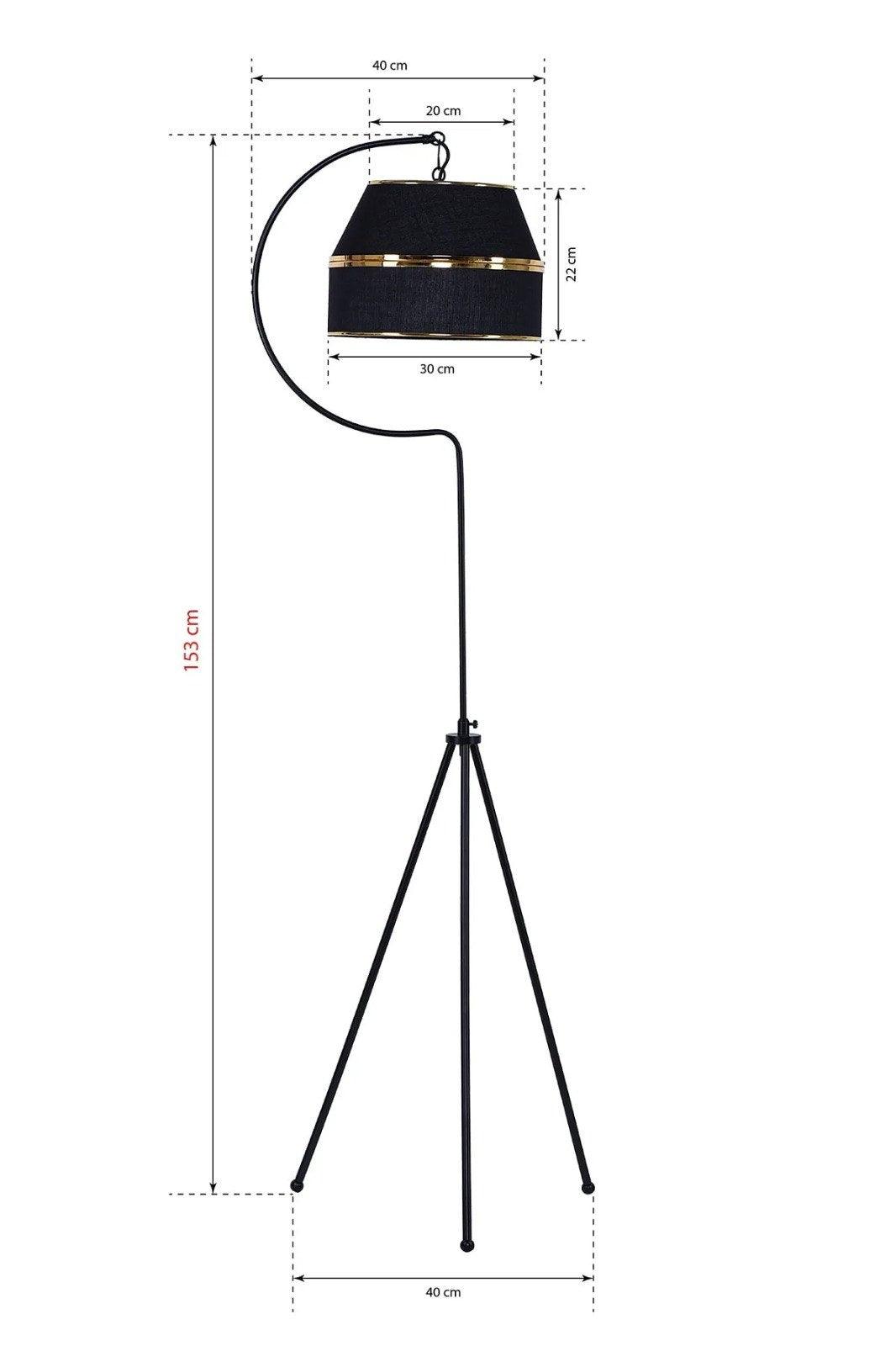 Lampadar TM236, Negru