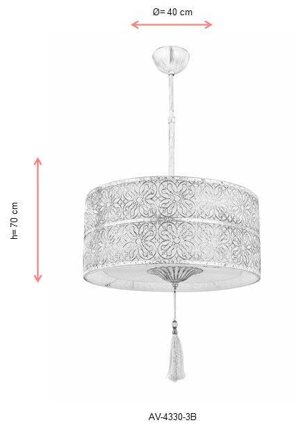 Lustra Aksu Chandelier, Alb