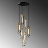 Lustra Cerco Chandelier, Negru